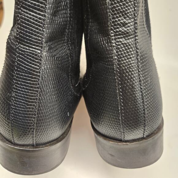 Kurt Geiger Sloane Chelsea Ankle Boot in Black Leather Mixed Textures, 39-US 8.5 - Picture 7 of 12